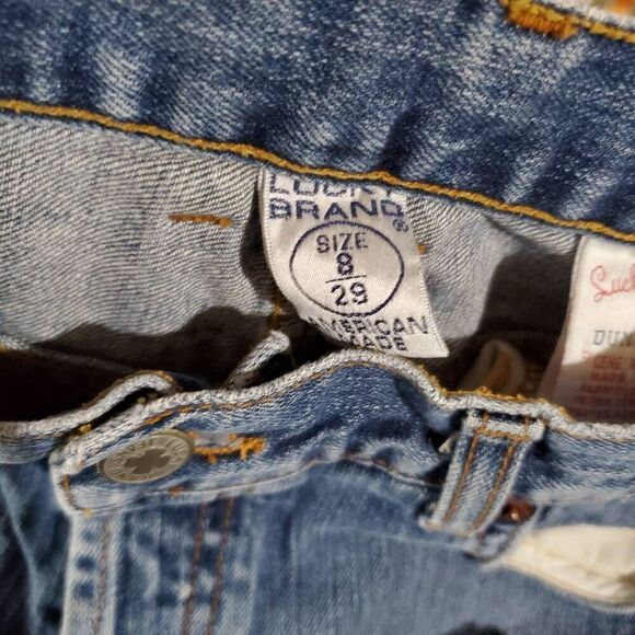 Lucky Brand Sz 8/29 Stretch Easy Rider Denim Capri - Picture 6 of 12